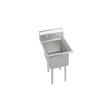 Elkay 29.81 in W x 29 in L x 43.75 in H, Stainless Steel E1C24X24-0X
